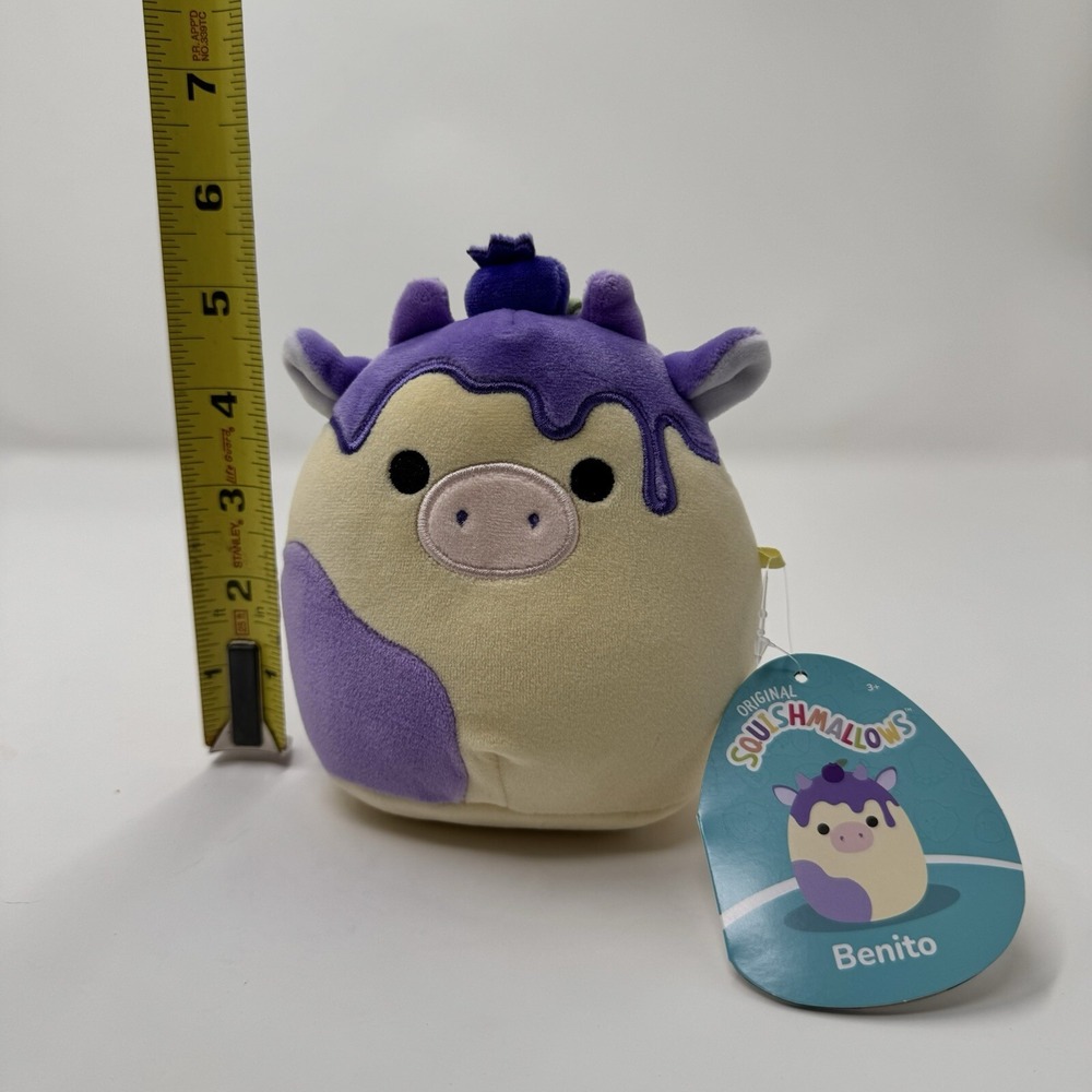Squishmallows‎ 5" Benito the Blueberry Cow NWT